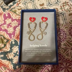 Beautiful nursing earrings. Stethoscopes.